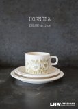 画像1: ENGLAND antique HORNSEA  FLEUR C&S イギリスアンティーク ホーンジー フルール カップ＆ソーサー＆ティープレート・ケーキプレート トリオ  C&S 1970-80's ヴィンテージ コーヒーカップ ティーカップ (1)