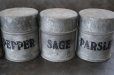 画像5: ENGLAND antique SPICE TINS スパイスティン 調味料入れ ラック付 缶 1950-70's (5)