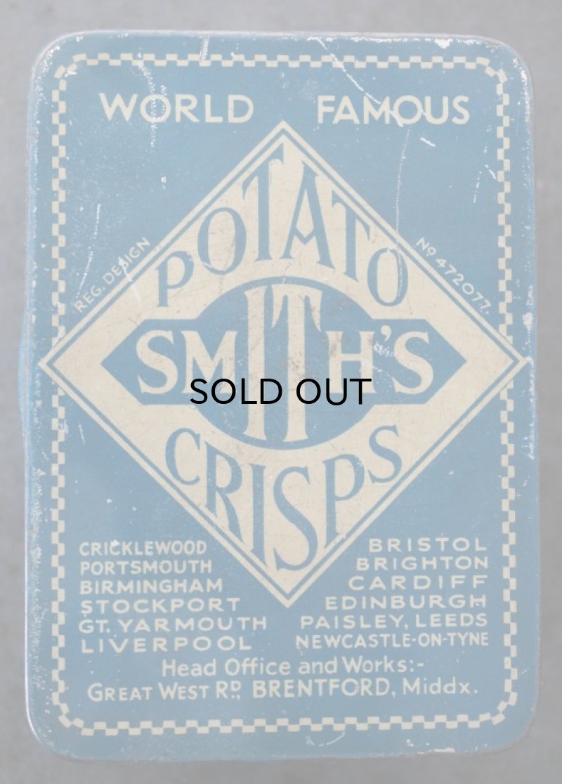 画像2: 【RARE】ENGLAND antique SMITH'S POTATO CRISPS TIN イギリスアンティーク スミス ポテト缶 1920-30's