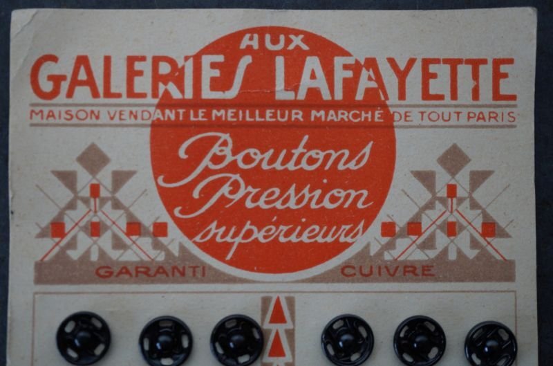 画像2: FRANCE antique BOUTONS フランスアンティーク ボタンシート スナップボタン ヴィンテージ 1950's