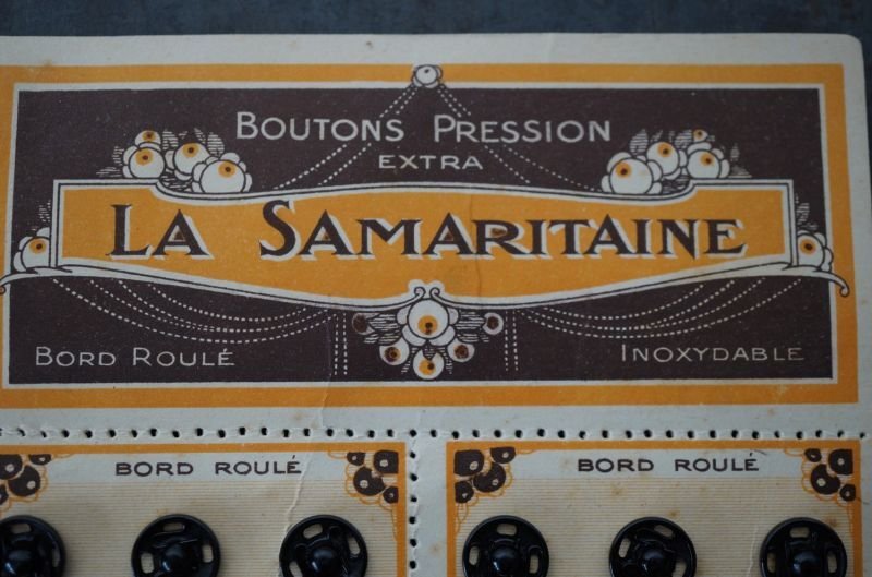 画像3: FRANCE antique BOUTONS フランスアンティーク ボタンシート スナップボタン ヴィンテージ 1950's