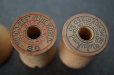 画像6: U.S.A. antique Wooden Spools アメリカアンティーク  英字ロゴ入 刻印入 木製スプール 糸巻き 糸 3個セット  ヴィンテージ 1920-40's (6)