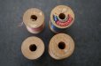 画像4: U.S.A. antique Wooden Spools アメリカアンティーク 木製スプール 糸巻き 糸 4個セット  ヴィンテージ 1950-70's (4)