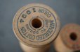 画像5: U.S.A. antique Wooden Spools アメリカアンティーク  英字ロゴ入 刻印入 木製スプール 糸巻き 糸 3個セット  ヴィンテージ 1920-40's (5)