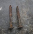 画像3: USA antique Railroad Nails 2pcs アメリカアンティーク レールロード ナンバーネイル 鉄道釘 2本セット 釘 1940-50's (3)