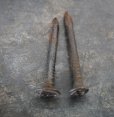 画像3: USA antique Railroad Nails 2pcs アメリカアンティーク レールロード ナンバーネイル 鉄道釘 2本セット 釘 1940-50's (3)