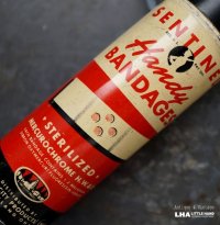 USA antique Forest City Products Inc BANDAGES TIN アメリカアンティーク 絆創膏 バンドエイド缶 筒 ヴィンテージ ブリキ缶 缶 1930-50's 