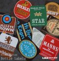 ENGLAND antique Brewery Bottle Labels 10pcs イギリスアンティーク 醸造所 ボトルラベル ヴィンテージ 10枚SET デッドストック未使用品 1970-80's