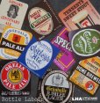 画像1: ENGLAND antique Brewery Bottle Labels 10pcs イギリスアンティーク 醸造所 ボトルラベル ヴィンテージ 10枚SET デッドストック未使用品 1970-80's (1)
