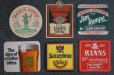 画像2: ENGLAND antique ADVERTISING Beer Mats イギリスアンティーク アドバタイジング ビアマット コースター 広告入り ヴィンテージ 6枚SET 1970-80's (2)