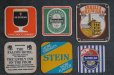 画像3: ENGLAND antique ADVERTISING Beer Mats イギリスアンティーク アドバタイジング ビアマット コースター 広告入り ヴィンテージ 6枚SET 1970-80's (3)