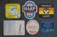 画像3: ENGLAND antique ADVERTISING Beer Mats イギリスアンティーク アドバタイジング ビアマット コースター 広告入り ヴィンテージ 6枚SET 1970-80's (3)