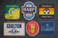 画像2: ENGLAND antique ADVERTISING Beer Mats イギリスアンティーク アドバタイジング ビアマット コースター 広告入り ヴィンテージ 6枚SET 1970-80's (2)