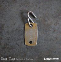 U.S.A. antique Dog Tag アメリカアンティーク ヴィンテージ ドッグタグ 1983's ロゴ入り ナンバープレート ナンバータグ タグ