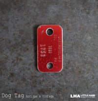 U.S.A. antique Dog Tag アメリカアンティーク ヴィンテージ ドッグタグ 1986's ロゴ入り ナンバープレート ナンバータグ タグ
