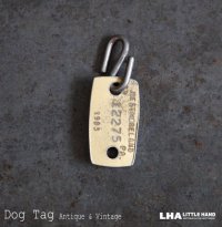 U.S.A. antique Dog Tag アメリカアンティーク ヴィンテージ ドッグタグ 1983's ロゴ入り ナンバープレート ナンバータグ タグ
