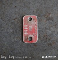 U.S.A. antique Dog Tag アメリカアンティーク ヴィンテージ ドッグタグ 1990's ロゴ入り ナンバープレート ナンバータグ タグ