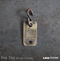 U.S.A. antique Dog Tag アメリカアンティーク ヴィンテージ ドッグタグ 1987's ロゴ入り ナンバープレート ナンバータグ タグ