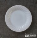 U.S.A. vintage Fire-king White SWIRL Salad Plate アメリカヴィンテージ ファイヤーキング ホワイト スワール サラダプレート 1951-60's