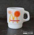 画像1: U.S.A. vintage Fire-king Mug McDonald's CANADA アメリカヴィンテージ ファイヤーキング マクドナルド グッドモーニングカナダ マグ マグカップ ヴィンテージ 1960-76's (1)