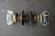 画像2: U.S.A. antique Doorknob & Plate アメリカアンティーク 8角形ガラスドアノブ・ドアハンドル＆プレート 1930－60's (2)