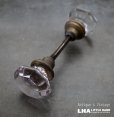 画像1: U.S.A. antique Doorknob アメリカアンティーク ガラスドアノブ・ドアハンドル 1930－60's (1)