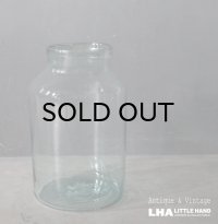 FRANCE antique Large Glass Bottle フランスアンティーク 大きな ガラスボトル H35cm デミジョンボトル 花瓶 1920-50's