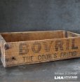 画像1: 【RARE】ENGLAND antique BOVRIL BOX イギリスアンティーク 木製 ウッドボックス 木箱 1910-30's   (1)