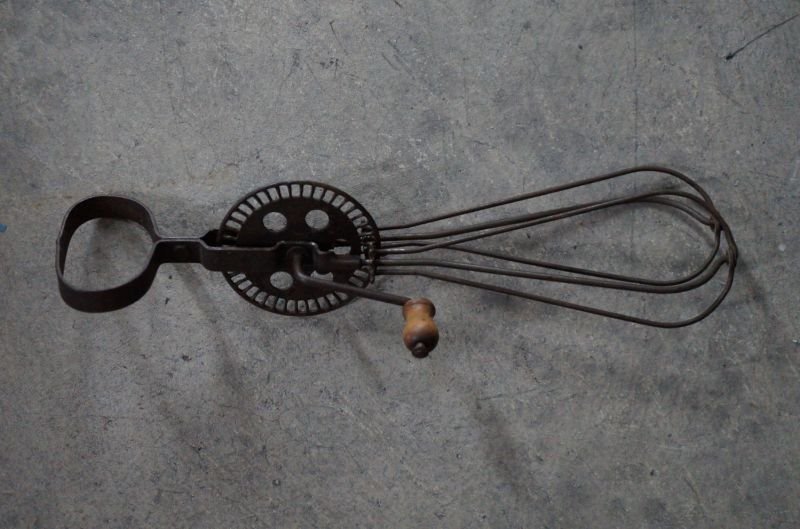画像2: FRANCE antique whisk フランスアンティーク ウィスク ハンドミキサー 泡だて器 ヴィンテージ 1920-40's