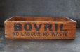 画像4: 【RARE】ENGLAND antique BOVRIL BOX イギリスアンティーク 木製 ウッドボックス 木箱 1910-30's   (4)