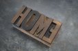 画像3: U.S.A. antique Letterpress HOME アメリカアンティーク 木製プリンターブロック 4個 Ｈ5ｃｍ ヴィンテージ スタンプ ビンテージ はんこ 数字 1900-40's  (3)