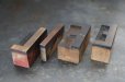 画像4: U.S.A. antique Letterpress LIFE アメリカアンティーク 木製プリンターブロック 4個 Ｈ5ｃｍ ヴィンテージ スタンプ ビンテージ はんこ 数字 1900-40's  (4)