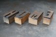 画像5: U.S.A. antique Letterpress HOME アメリカアンティーク 木製プリンターブロック 4個 Ｈ5ｃｍ ヴィンテージ スタンプ ビンテージ はんこ 数字 1900-40's  (5)