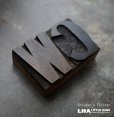 画像1: U.S.A. antique Letterpress WC アメリカアンティーク 木製プリンターブロック 2個 Ｈ5ｃｍ ヴィンテージ スタンプ ビンテージ はんこ 数字 1900-40's  (1)