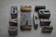 画像7: U.S.A. antique Letterpress 10cs アメリカアンティーク 木製プリンターブロック 10個セット H6.4cm〜H3.4cm  ヴィンテージ スタンプ ビンテージ はんこ 1900-60's 