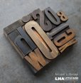 画像1: U.S.A. antique Letterpress 10cs アメリカアンティーク 木製プリンターブロック 10個セット H8.5cm〜H2.5cm  ヴィンテージ スタンプ ビンテージ はんこ 1900-60's  (1)