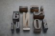 画像5: U.S.A. antique Letterpress 10cs アメリカアンティーク 木製プリンターブロック 10個セット H8.5cm〜H2.5cm  ヴィンテージ スタンプ ビンテージ はんこ 1900-60's 