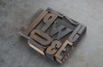 画像3: U.S.A. antique Letterpress 10cs アメリカアンティーク 木製プリンターブロック 10個セット H7.5cm〜H3.4cm  ヴィンテージ スタンプ ビンテージ はんこ 1900-60's  (3)