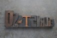 画像7: U.S.A. antique Letterpress 10cs アメリカアンティーク 木製プリンターブロック 10個セット H7.5cm〜H3.4cm  ヴィンテージ スタンプ ビンテージ はんこ 1900-60's  (7)