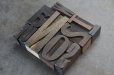 画像2: U.S.A. antique Letterpress 10cs アメリカアンティーク 木製プリンターブロック 10個セット H8.5cm〜H2.5cm  ヴィンテージ スタンプ ビンテージ はんこ 1900-60's  (2)