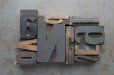 画像3: U.S.A. antique Letterpress 10cs アメリカアンティーク 木製プリンターブロック 10個セット H6.4cm〜H3.4cm  ヴィンテージ スタンプ ビンテージ はんこ 1900-60's  (3)