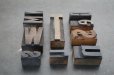 画像7: U.S.A. antique Letterpress 10cs アメリカアンティーク 木製プリンターブロック 10個セット H8.5cm〜H3.4cm  ヴィンテージ スタンプ ビンテージ はんこ 1900-60's 