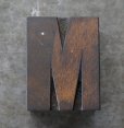 画像2: U.S.A. antique Letterpress 【M】アメリカアンティーク 木製プリンターブロック Ｈ5ｃｍ ヴィンテージ スタンプ ビンテージ はんこ 数字 1900-40's  (2)