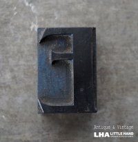 U.S.A. antique Letterpress 【E】アメリカアンティーク 木製プリンターブロック Ｈ5ｃｍ ヴィンテージ スタンプ ビンテージ はんこ 数字 1900-40's 