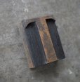 画像3: U.S.A. antique Letterpress 【T】アメリカアンティーク 木製プリンターブロック Ｈ5ｃｍ ヴィンテージ スタンプ ビンテージ はんこ 数字 1900-40's  (3)