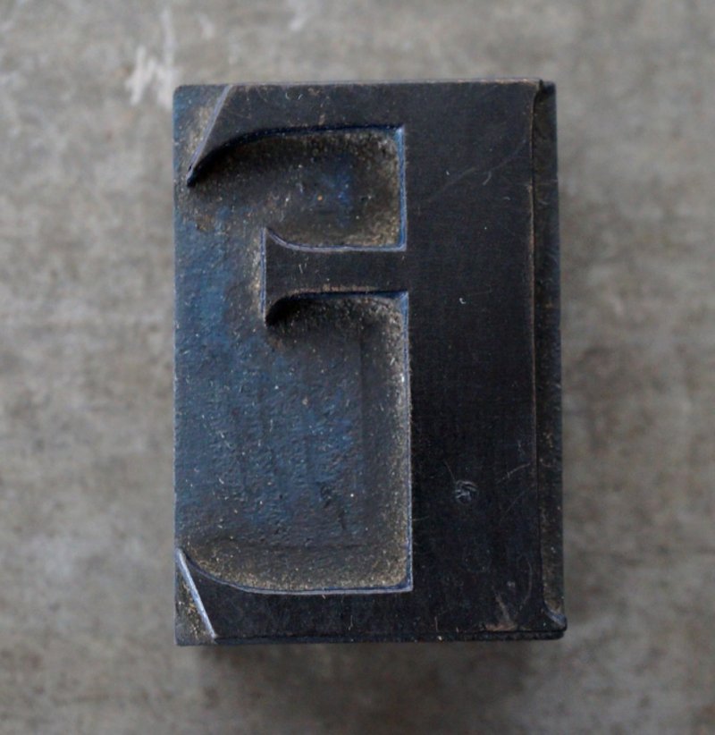 画像2: U.S.A. antique Letterpress 【E】アメリカアンティーク 木製プリンターブロック Ｈ5ｃｍ ヴィンテージ スタンプ ビンテージ はんこ 数字 1900-40's 