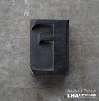 U.S.A. antique Letterpress 【E】アメリカアンティーク 木製プリンターブロック Ｈ5ｃｍ ヴィンテージ スタンプ ビンテージ はんこ 数字 1900-40's 