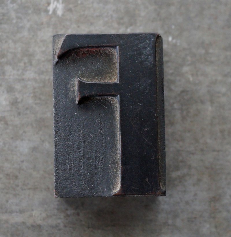画像2: U.S.A. antique Letterpress 【F】アメリカアンティーク 木製プリンターブロック Ｈ5ｃｍ ヴィンテージ スタンプ ビンテージ はんこ 数字 1900-40's 