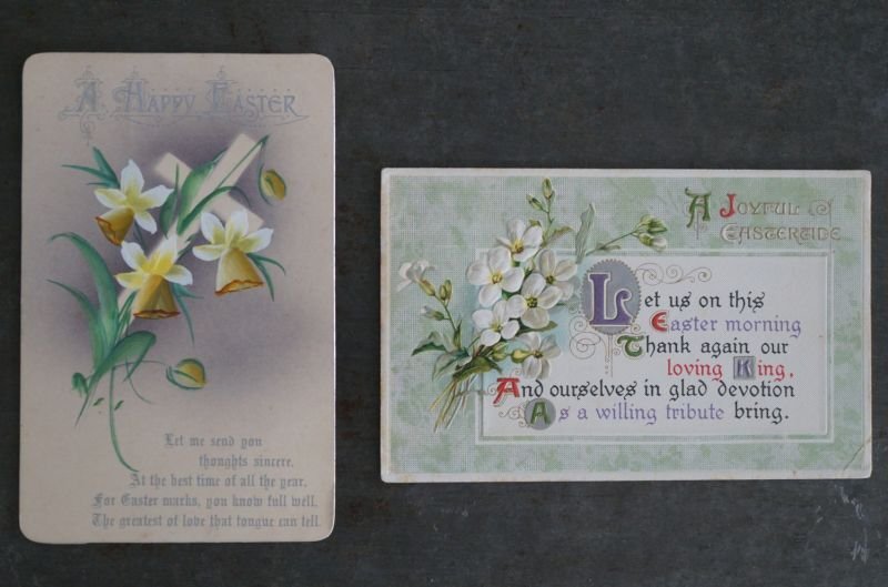 画像2: ENGLAND antique POST CARD 2pcs イギリスアンティー ポストカード 2枚セット  ヴィンテージ 葉書 ビンテージ 1920-30's