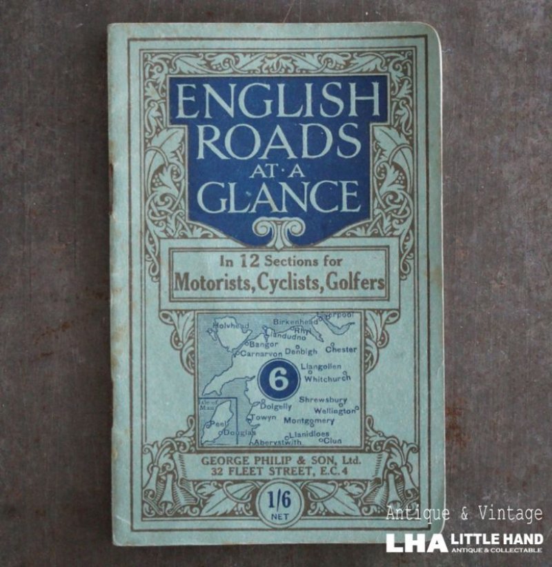 画像2: ENGLAND antique MAP イギリスアンティーク マップ 地図 ヴィンテージ 地図本 ロードマップ 本 ビンテージ 1930-60's
